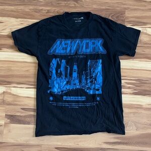 Fashion Nova Black and Blue New York Tee